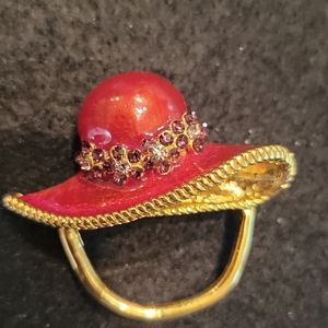 Red Hat Society  Brooch/Pendant Eyeglass Holder